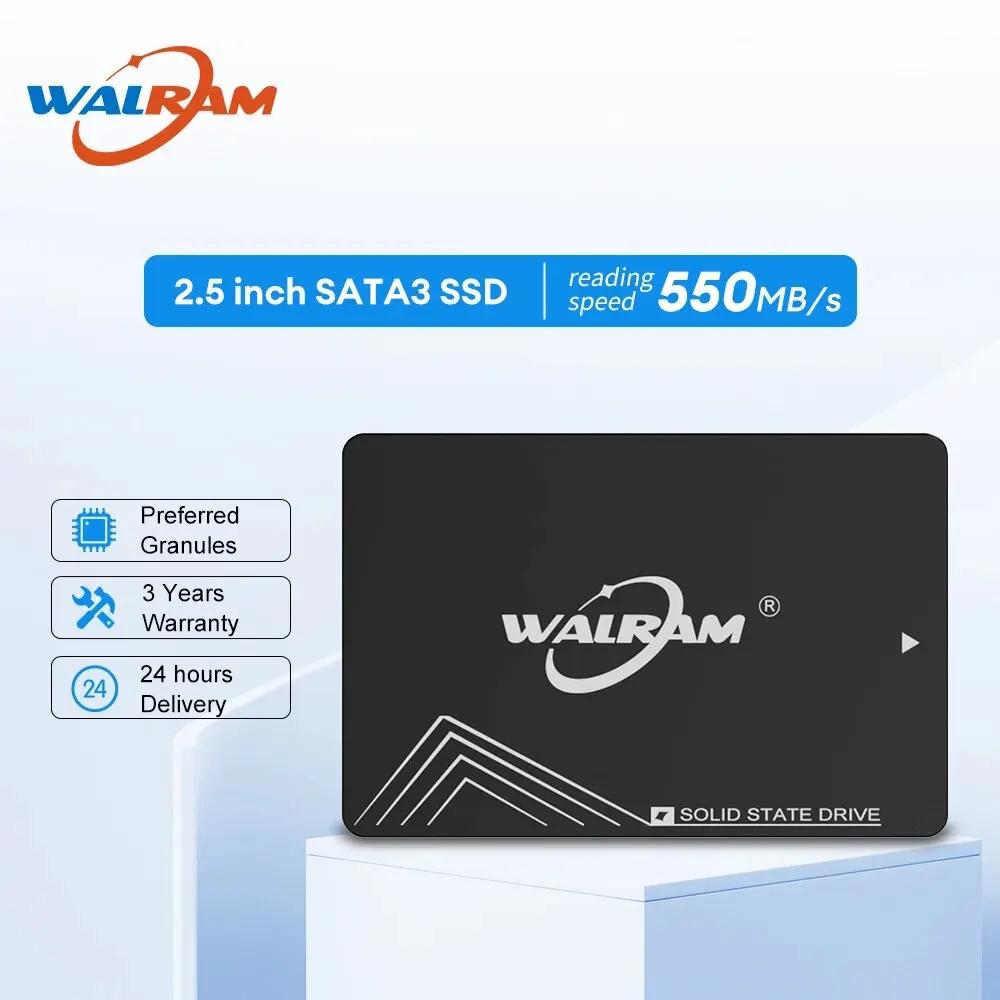 WALRAM SSD ϵ ũ ̺, PC ƮϿ  ָ Ʈ ̺, SATA3 SSD, 512GB, 128GB, 256GB, 1TB, 120GB, 240GB, 480GB, HDD, 2.5
